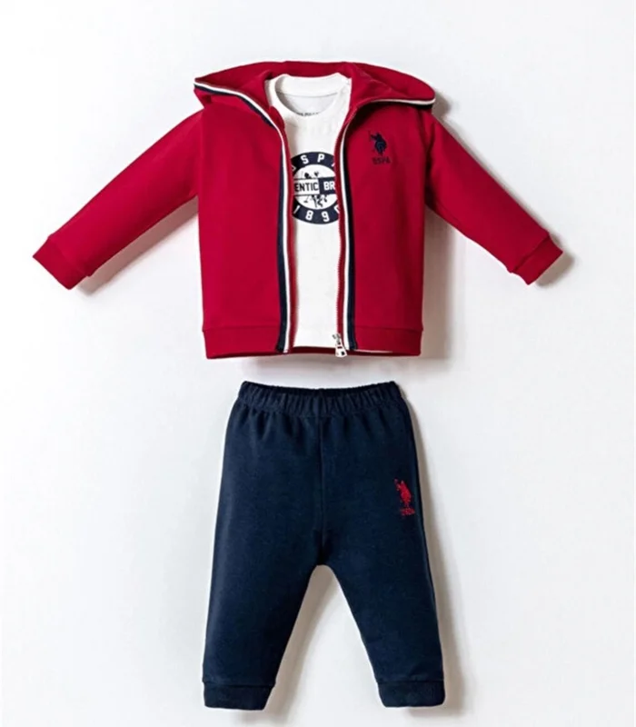 U.s. Polo 3lü Takım Usb2875 Kırmızı