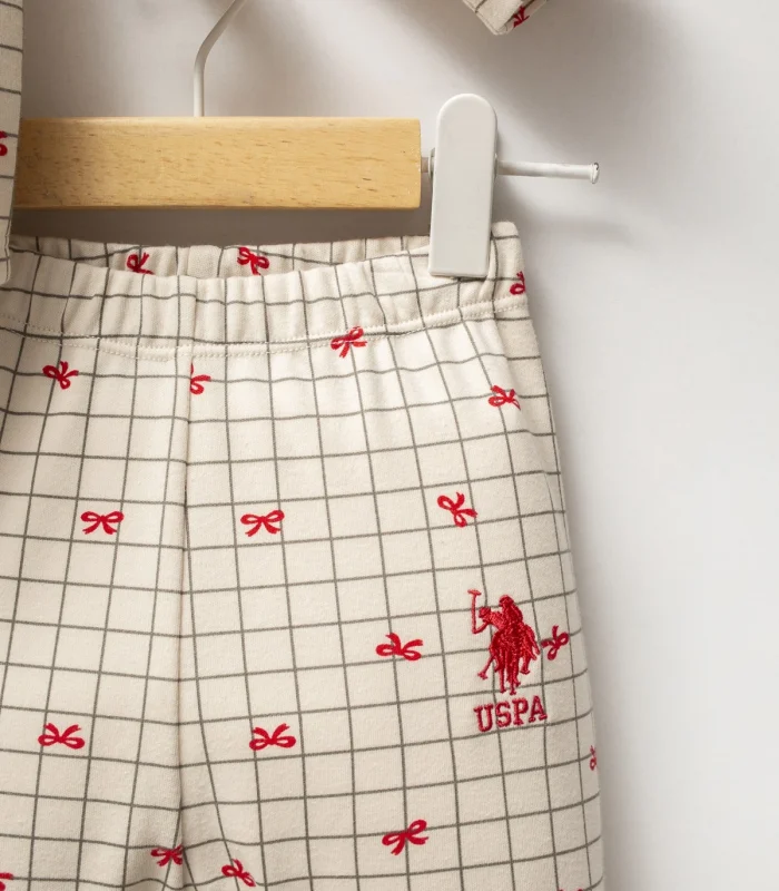 U.s. Polo Assn Gömlek Pijama Takımı Usb2728 Beyaz