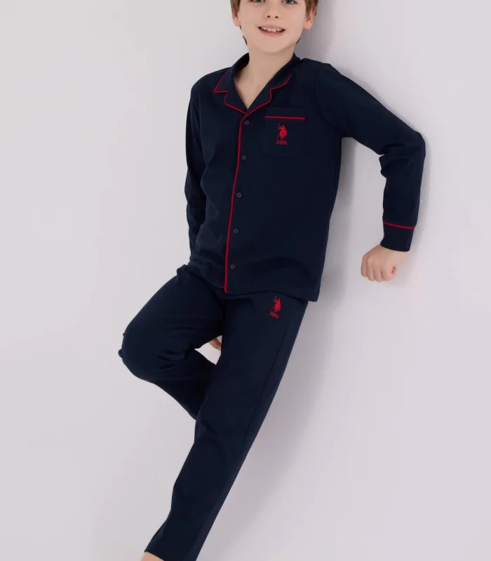 U.s. Polo Assn Gömlek Pijama Us2234-4 Lacivert