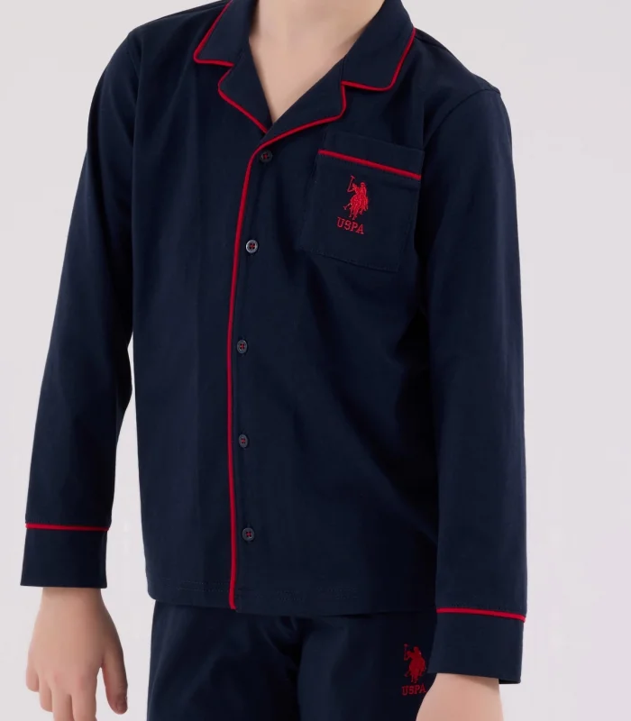 U.s. Polo Assn Gömlek Pijama Us2234-4 Lacivert