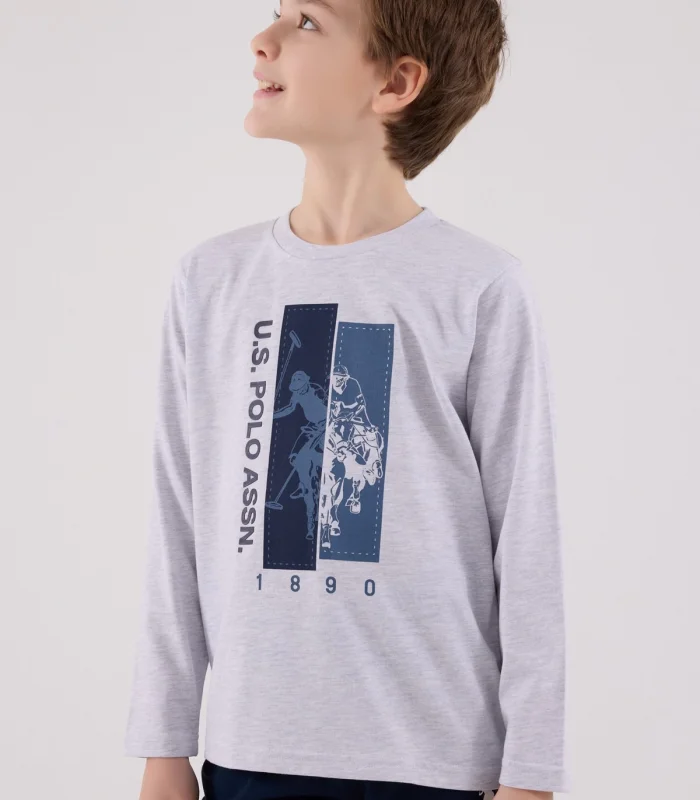 U.s. Polo Assn  Uzun Kol Pijama Takım Us2206-4 Karmelanj