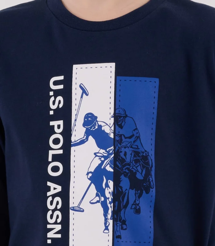 U.s. Polo Assn  Uzun Kol Pijama Takım Us2206-4 Lacivert