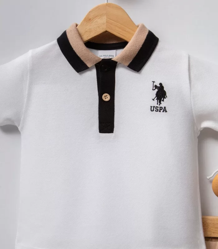 U.s Polo Bebek 2li Takım Usb2339 Beyaz-bej