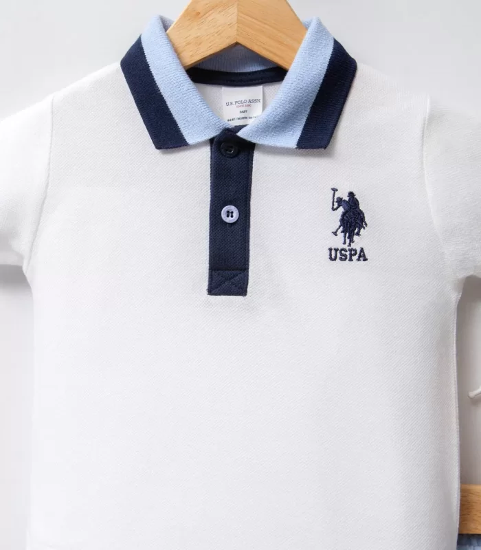 U.s Polo Bebek 2li Takım Usb2339 Beyaz-mavi