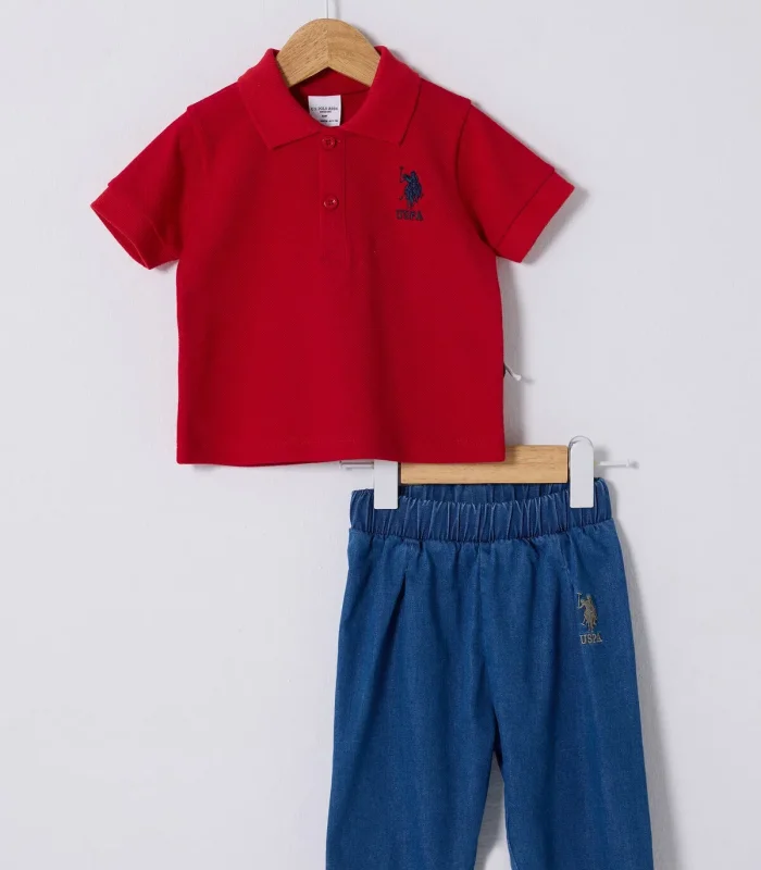 U.s Polo Bebek 2li Takım Usb2347 Kırmızı