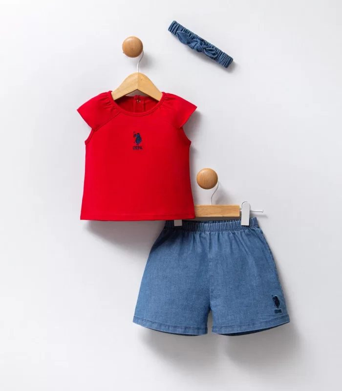 U.s Polo Bebek 2li Takım Usb2462 Kırmızı