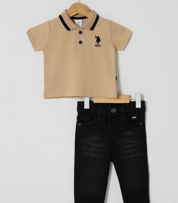 U.s Polo Bebek 2li Takım Usb2626 Bej