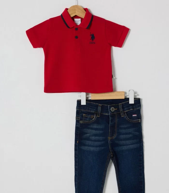 U.s Polo Bebek 2li Takım Usb2627 Kırmızı