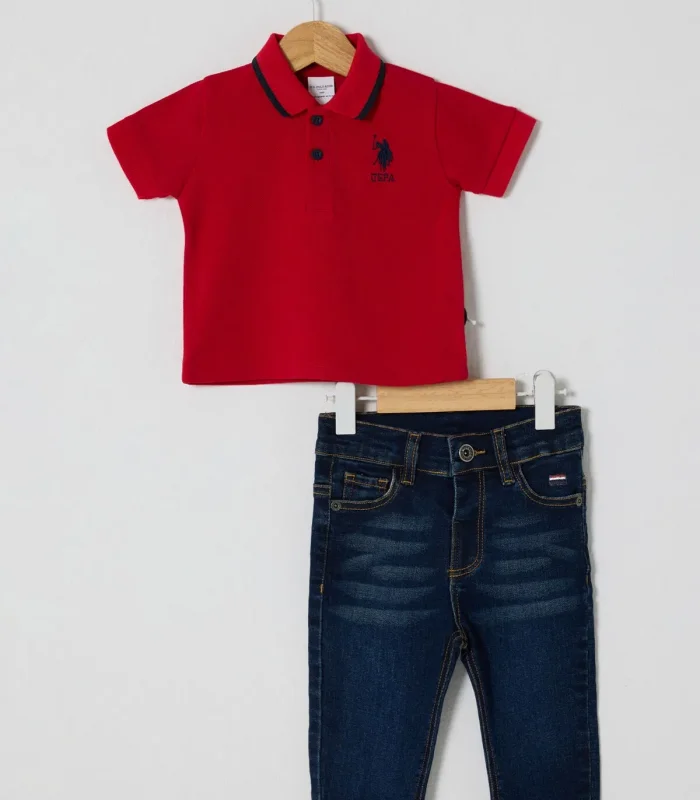 U.s Polo Bebek 2li Takım Usb2627 Kırmızı