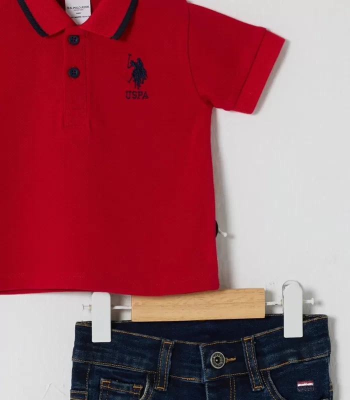 U.s Polo Bebek 2li Takım Usb2627 Kırmızı