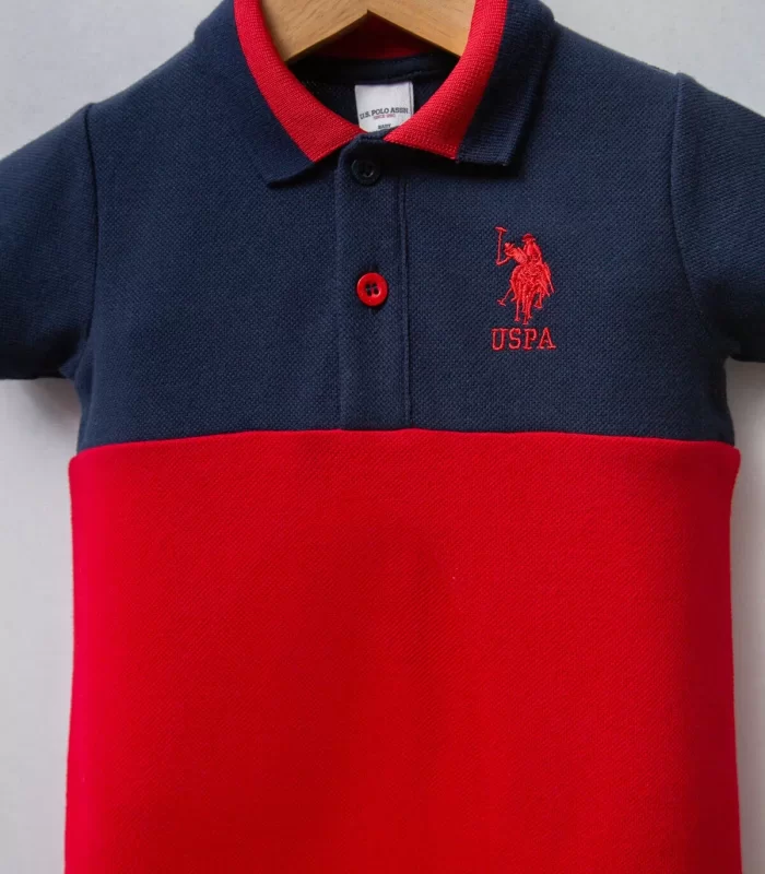 U.s Polo Bebek Tulum Usb2343 Lacivert-kırmızı