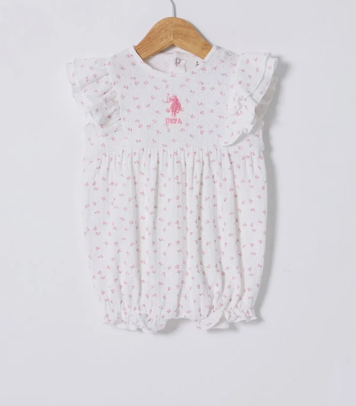 U.s Polo Bebek Tulum Usb2434 Beyaz-pembe