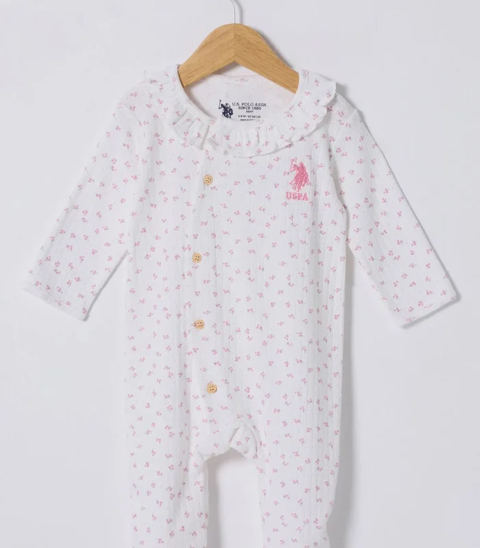 U.s Polo Bebek Tulum Usb2435 Beyaz-pembe