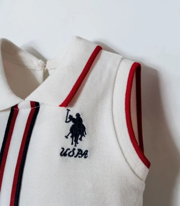 U.s. Polo Elbise Usb2960 Beyaz