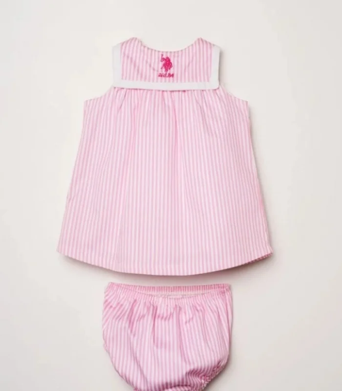 U.s. Polo Elbise Usb3014 Pembe