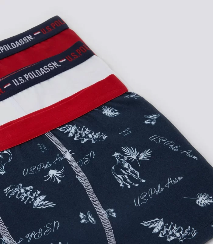 U.S. Polo Erkek Çocuk Boxer 3Lü Takım 1372 NAVY