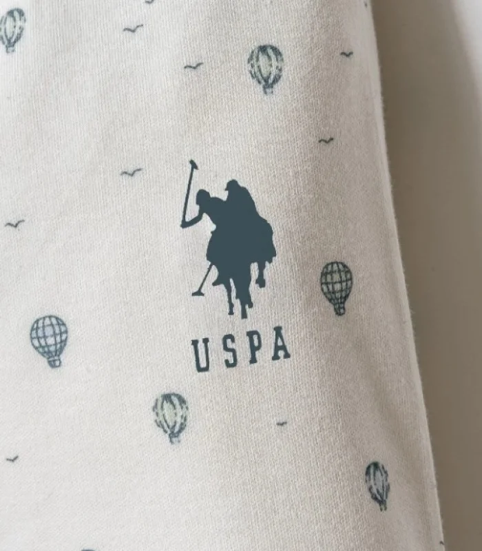 U.s. Polo Gömlek Pijama Takımı Usb2852 Beyaz