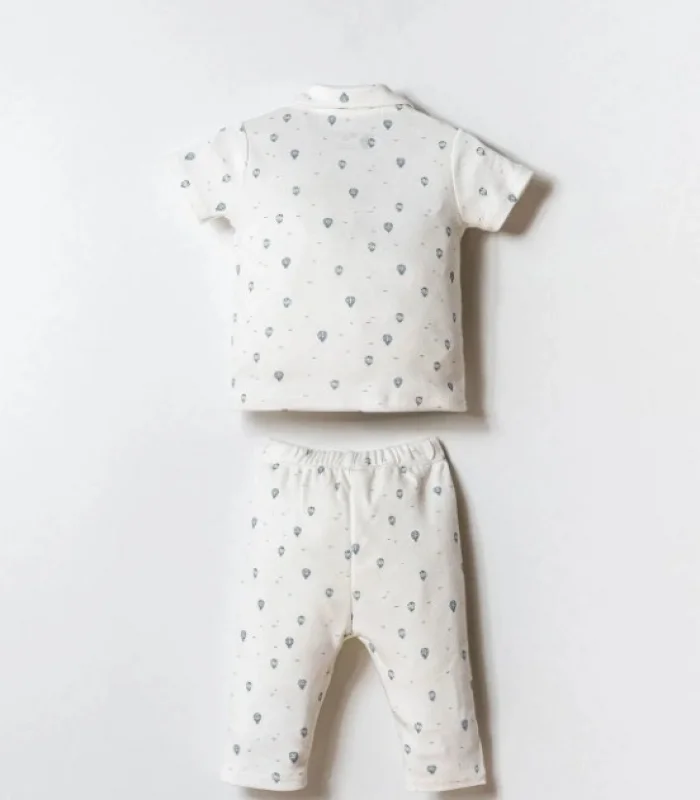 U.s. Polo Gömlek Pijama Takımı Usb2852 Beyaz