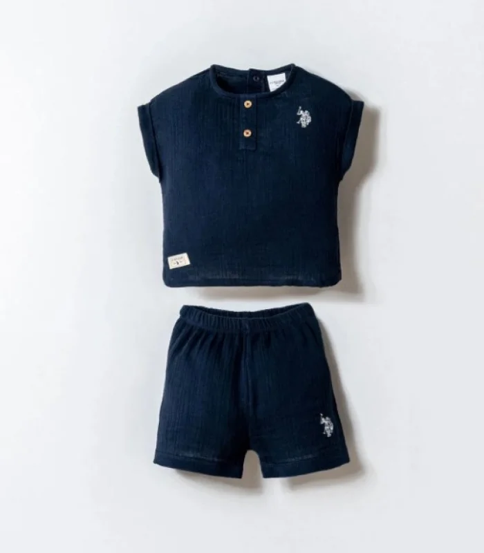 U.s. Polo Şortlu Takım Usb2882 Lacivert