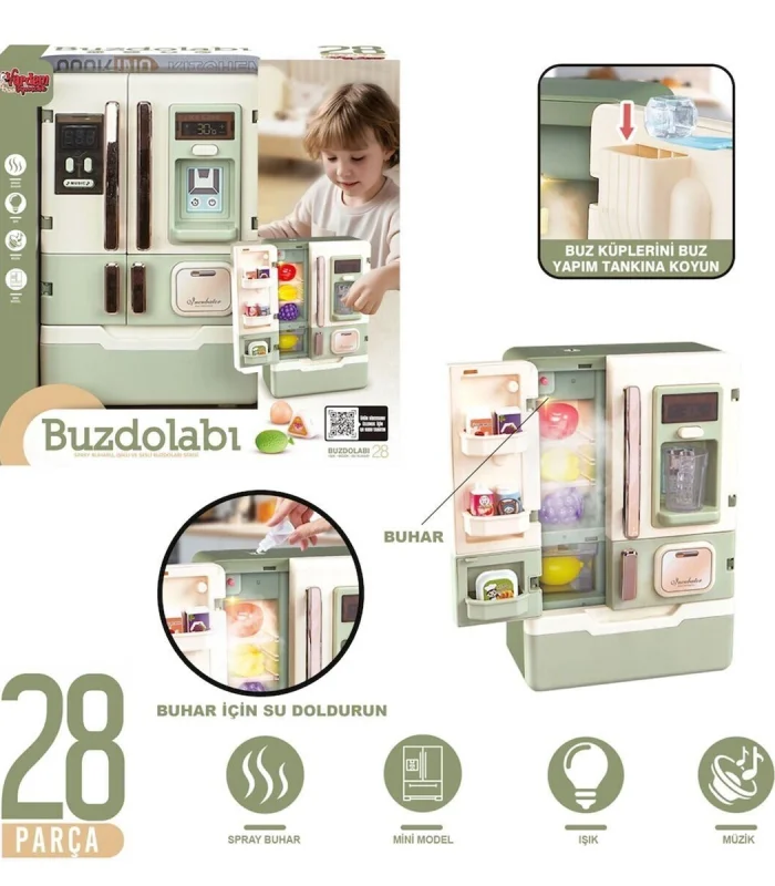 VRD10650 IŞIKLI VE SESLİ AKSESUARLI BUZDOLABI