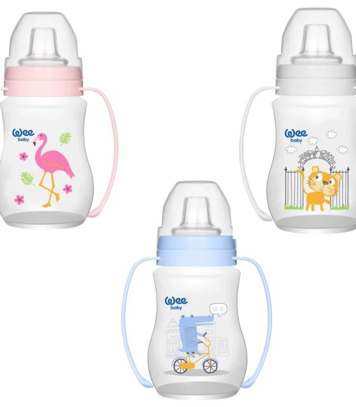 Wee Baby Akıtmaz Kulplu PP Antikolik Bardak 250ml 754