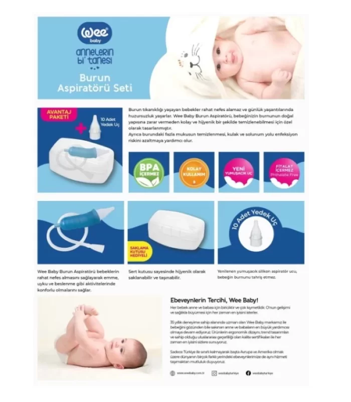 Wee Baby Burun Aspiratörü Seti 945