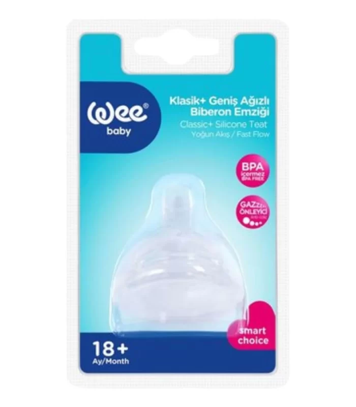 Wee Baby Geniş Ağızlı Biberon Emziği Yoğun Akış No:3 854