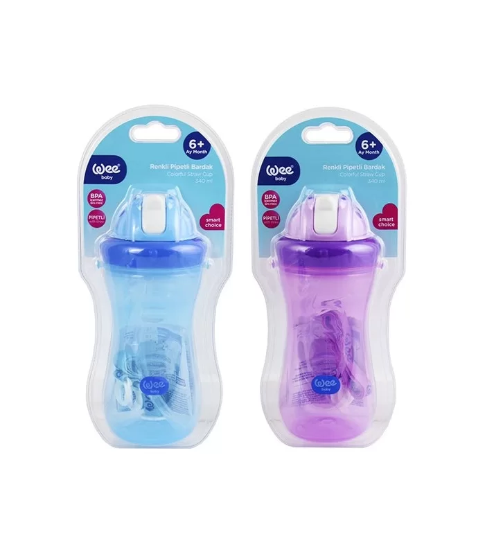 Wee Baby Renkli Pipetli Bardak 340ml 761