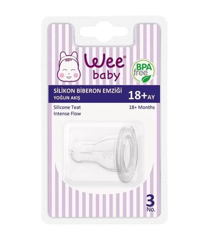 Wee Baby Silikon Biberon Emziği Yoğun Akış No:3 822