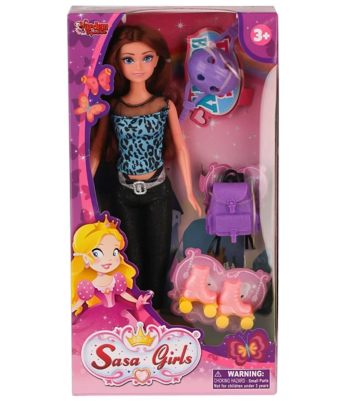 WG-115070  Aksesuarlı Patenci Bebek 29 cm - Vardem Oyuncak