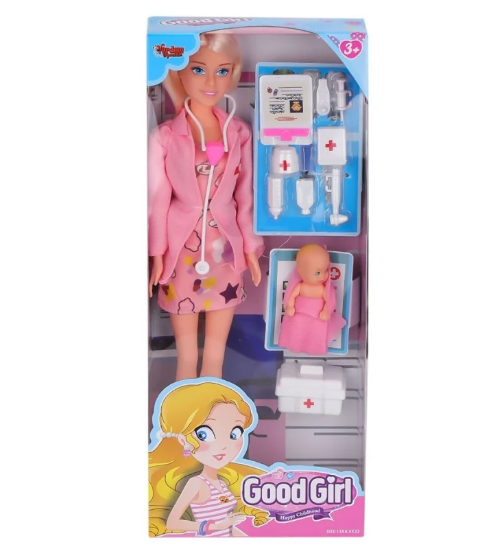 WG-115225A Aksesuarlı Doktor Bebek 29 cm -Vardem
