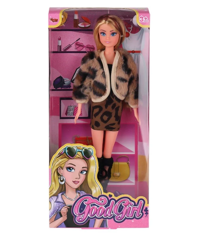 WG-115519-20 Kürk Ceketli Elbiseli Bebek 29 cm  -Vardem Oyuncak