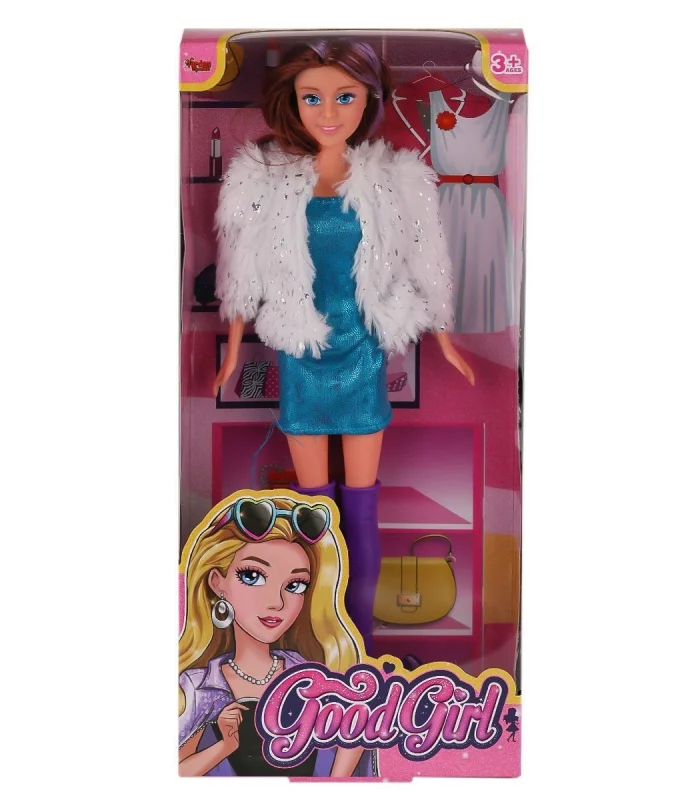 WG-66770 Parlak Elbiseli Ceketli Bebek 29 cm -Vardem