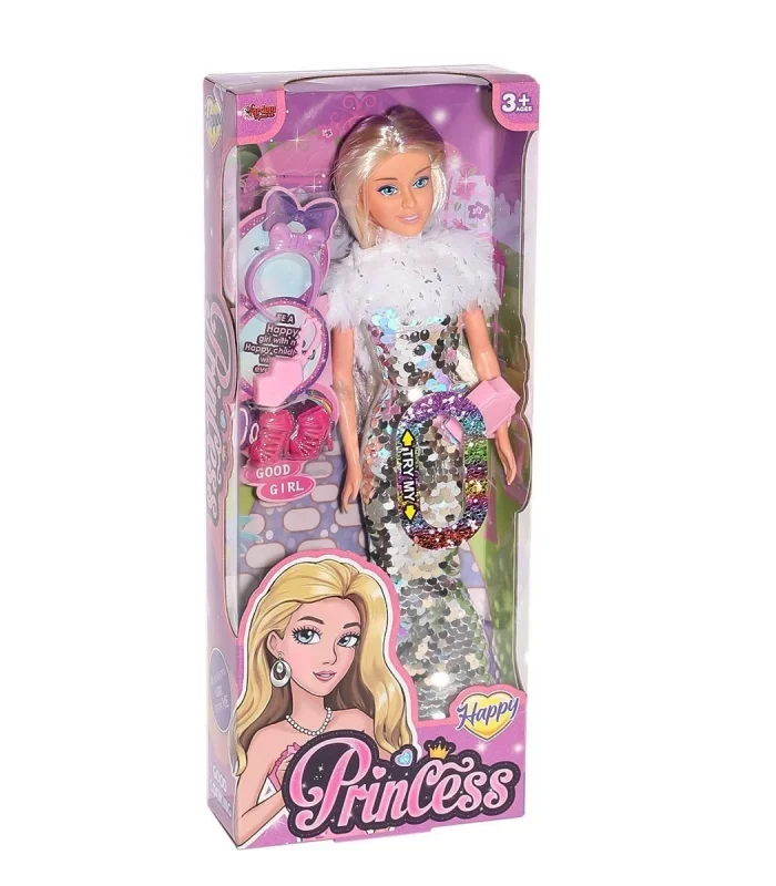 WG-66772-73 Renk Değiştiren Pullu Kıyafetli Bebek -Vardem Oyuncak