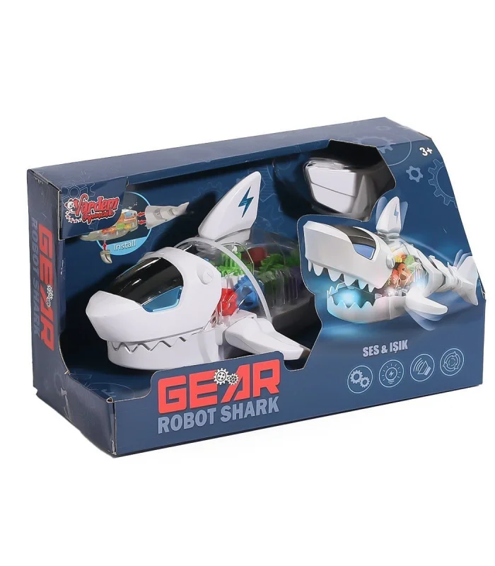 WK-S-2A Müzikli ve Işıklı Robot Köpek Balığı -Vardem