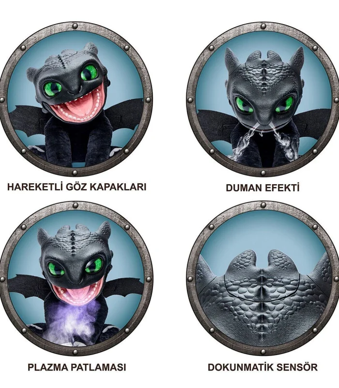 WS HTTYD-1001 Real FX Toothlees 30 cm Elektronik Kukla