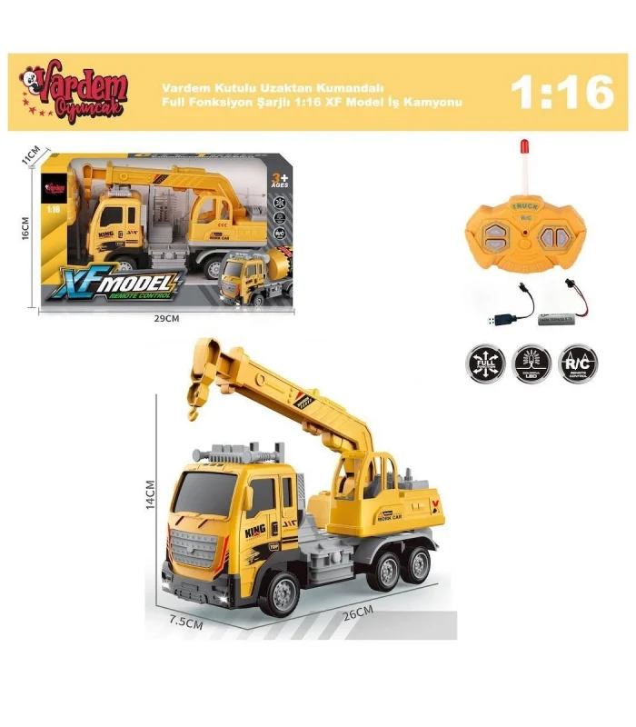 XF-789-110A-1A-3A-4A Kumandalı Şarjlı İş Makinesi -Vardem
