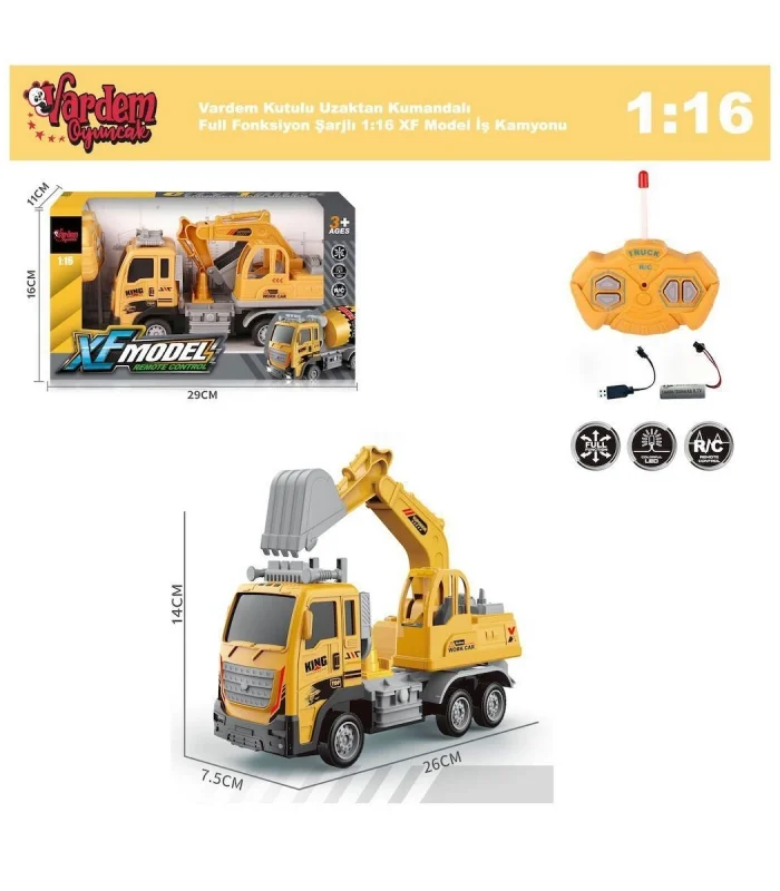 XF-789-110A-1A-3A-4A Kumandalı Şarjlı İş Makinesi -Vardem