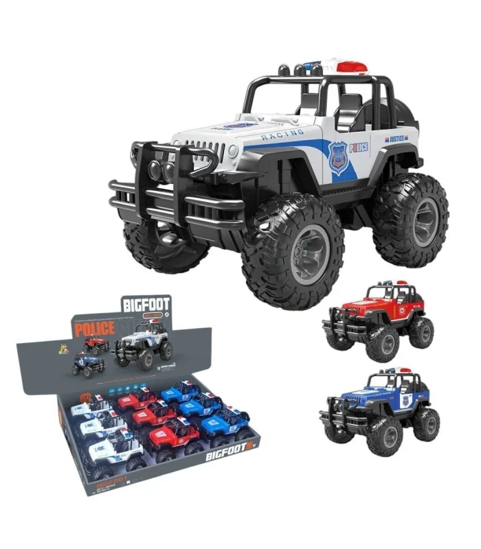 XFG-989-107 -Vardem Çek Bırak Üstü Açık Bigfoot Off-Road Polis Jeep