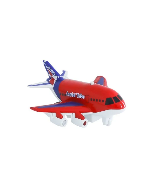 XG879-209 Sesli Işıklı Metal Çek Bırak Uçak -Birliktoys