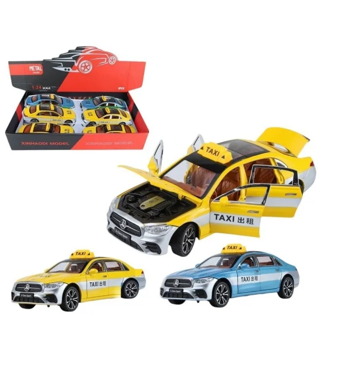 XHD-B2426 C-Vardem Çek Bırak 1:24 Işıklı Ve Sesli Kapıları Açılan Mrs Taxi