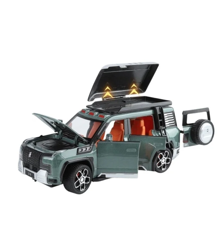 XHD-B2432 -Vardem Çek Bırak  Işıklı ve Sesli Kapıları Açılan Lr Jeep 1:24