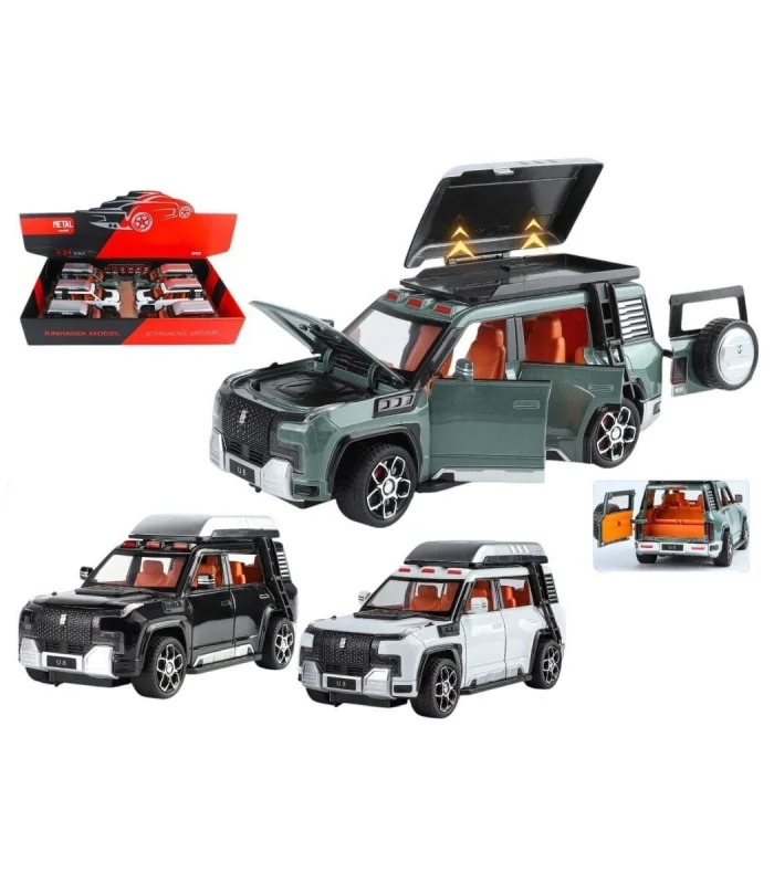 XHD-B2432 -Vardem Çek Bırak  Işıklı ve Sesli Kapıları Açılan Lr Jeep 1:24