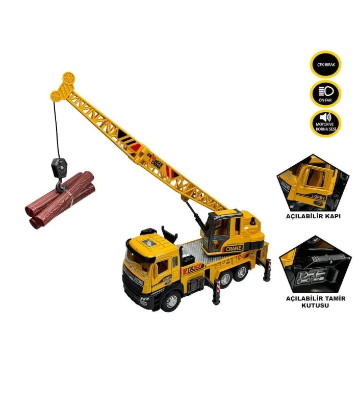 XX992-02AB Çek Bırak Işıklı ve Sesli Kule Vinç 1:28 -Vardem Oyuncak