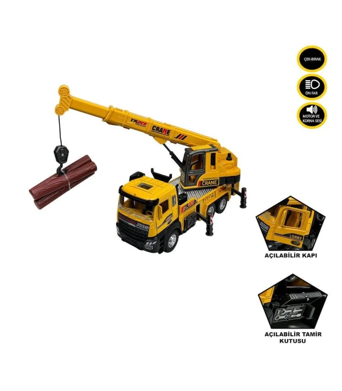 XX992-02AB Çek Bırak Işıklı ve Sesli Kule Vinç 1:28 -Vardem Oyuncak
