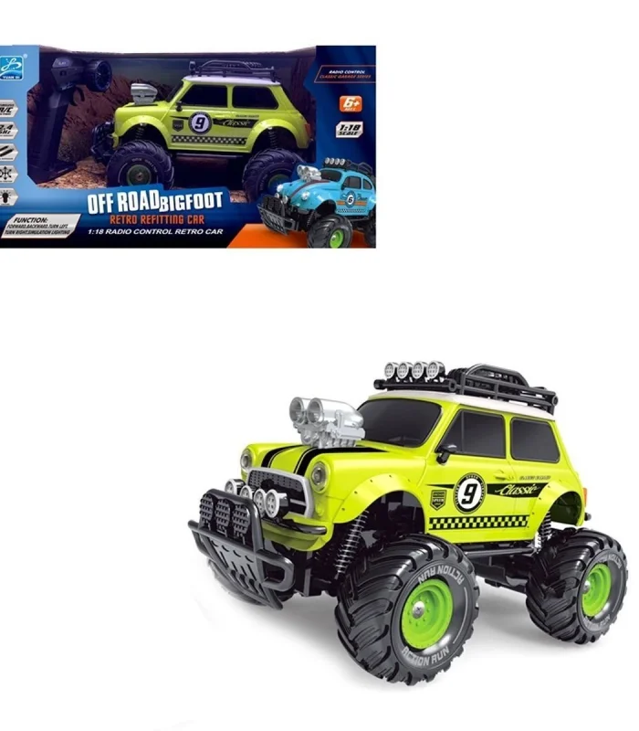 YD898-MT1820 Uzaktan Kumandalı Full Fonksiyon 1:18 Şarjlı 2.4G Sevimli Off-Road Mini Araba