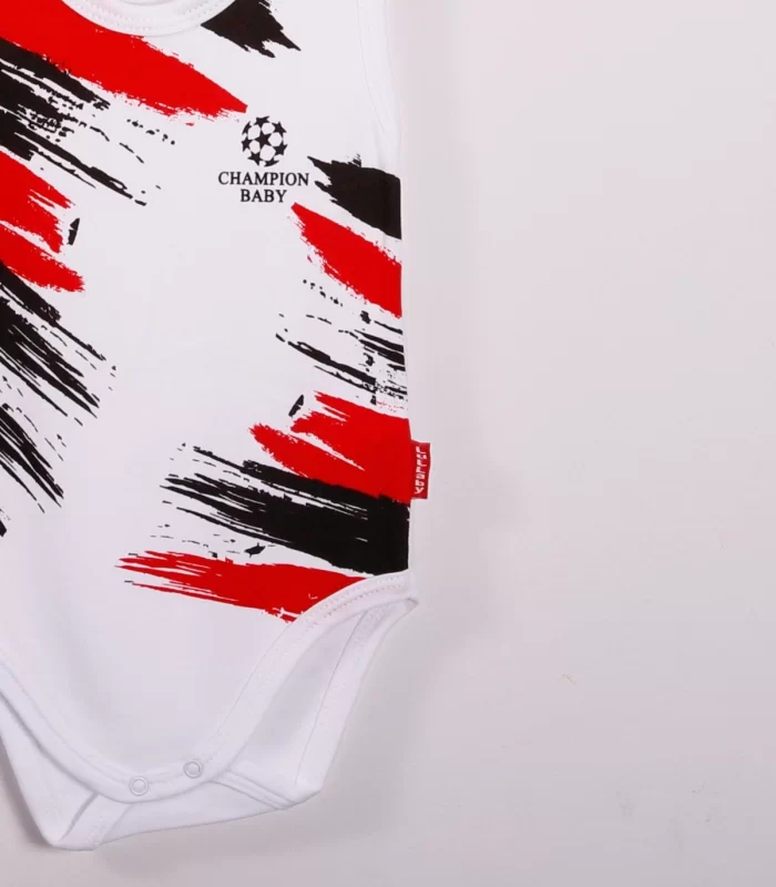 Yeni Doğan 3-12 Ay Bjk Şampiyon Askılı Unisex Body Beyaz