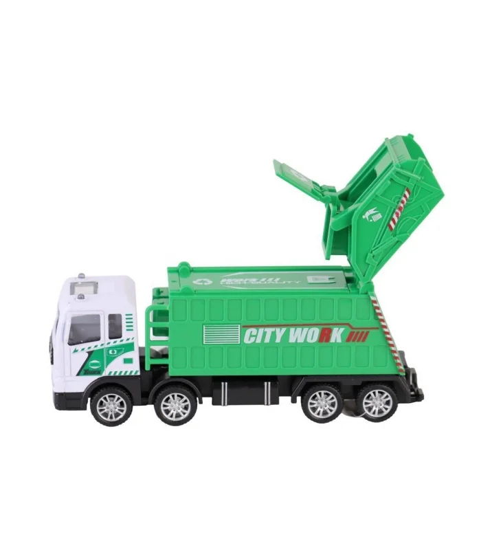 YH-711-57A SÜRTMELİ METAL 1:50 ÇÖP KAMYONU