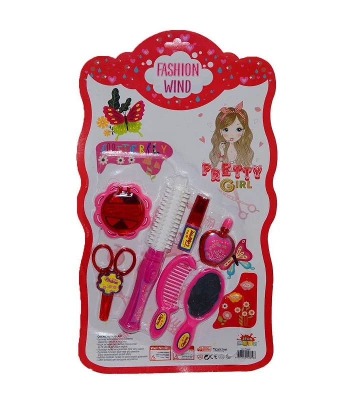 ZN-0597 Kartela Makyaj ve Kuaför Seti -Zeon