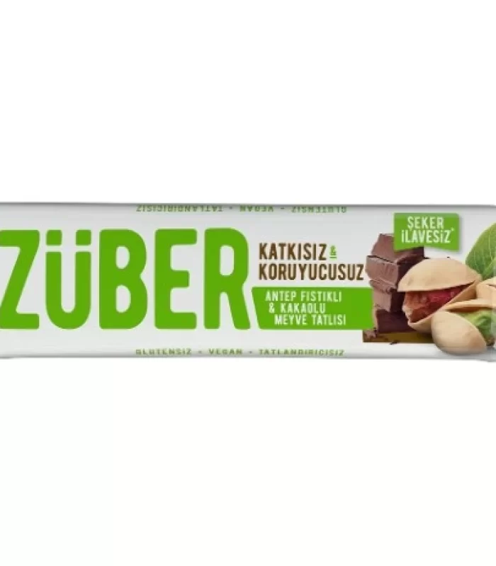 Züber Antep Fıstıklı Ve Kakaolu Meyve Barı 40 Gr